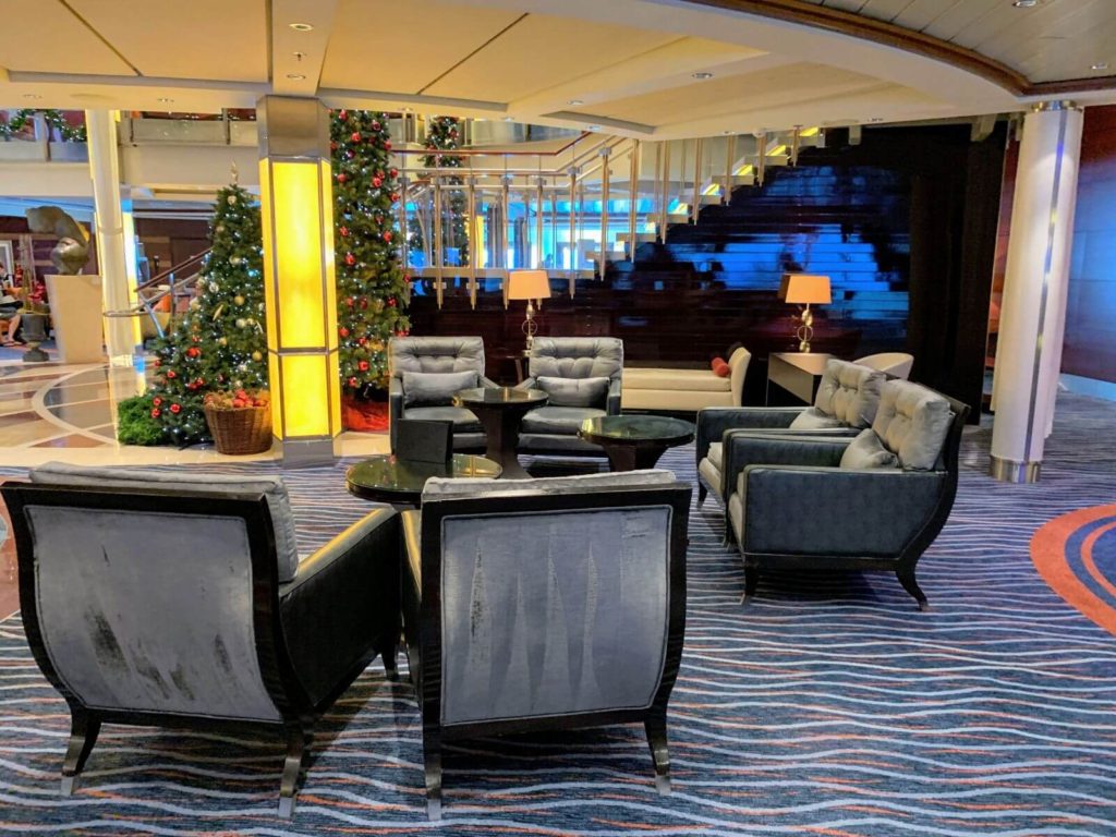 a bar on a cruise ship